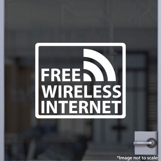 Free Wireless Internet Decal